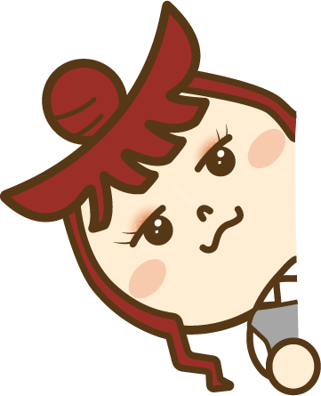 ひょっこり顔を出すくみちゃん