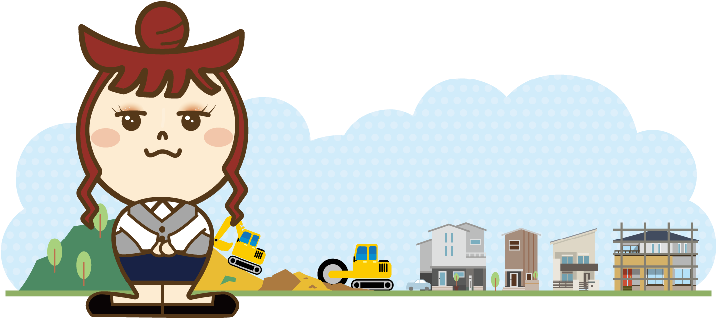 鍵田組のマスコットキャラクター くみちゃんのイラスト